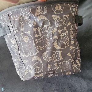 Thirty-One Gray and Cream Animal Print Tote